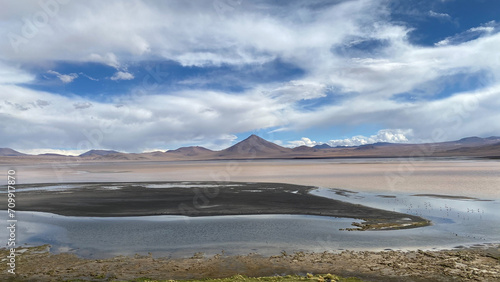 Salar de Uyuni, Bolivia - January 25, 2020 - Photo of a beautiful landscape in the salar de uyuni in the Oruro department