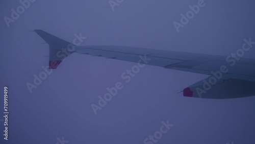 POV airplane in the sky 4k 02 photo