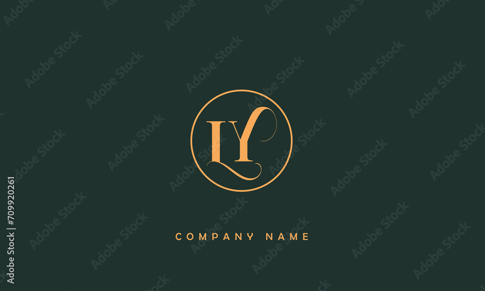 LY, YL, L, Y Abstract Letters Logo Monogram LY, YL, L, Y Abstract Letters Logo Monogram