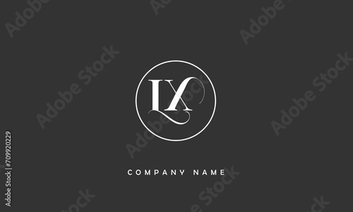 LX, XL, L, X Abstract Letters Logo Monogram