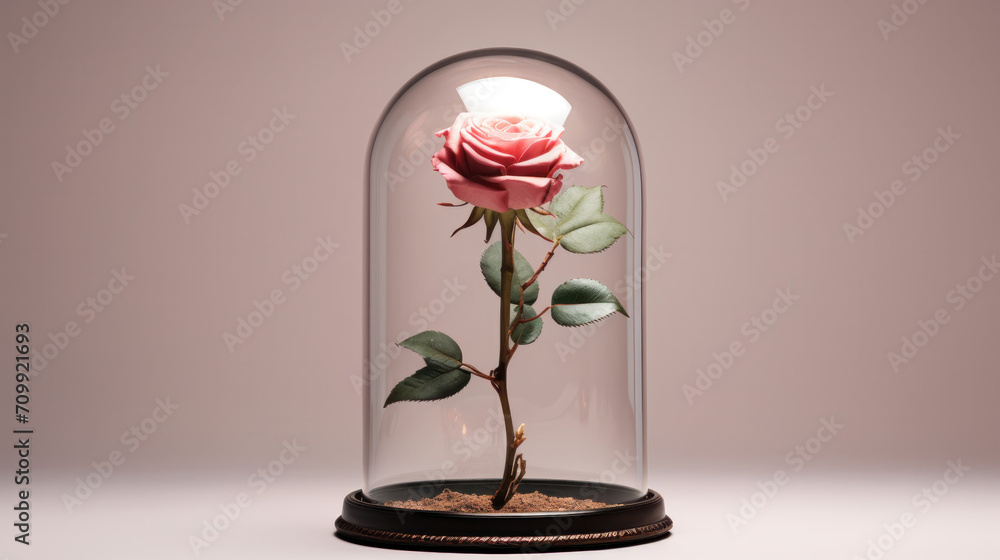 stabilised rose in a jar, Valentine's day gift stabilised rose in a jar, Valentine's day gift