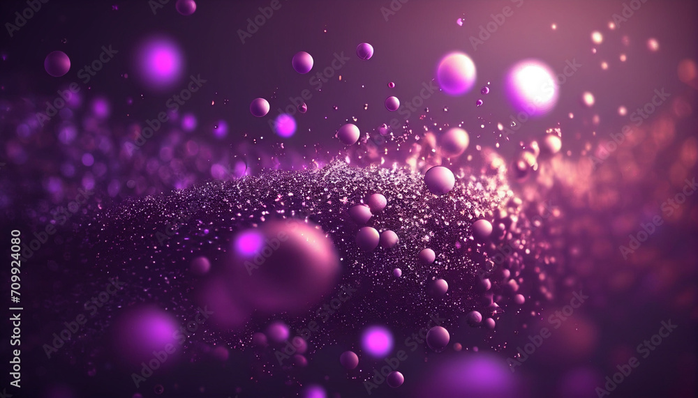 Abstract purple sparkle particles background , Hyper , Ai generated image Abstract purple sparkle particles background , Hyper , Ai generated image