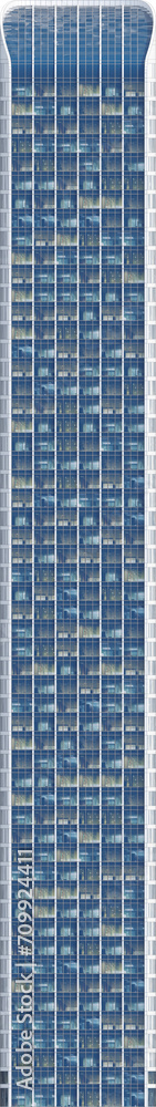 Facade view of moden building - skyscraper