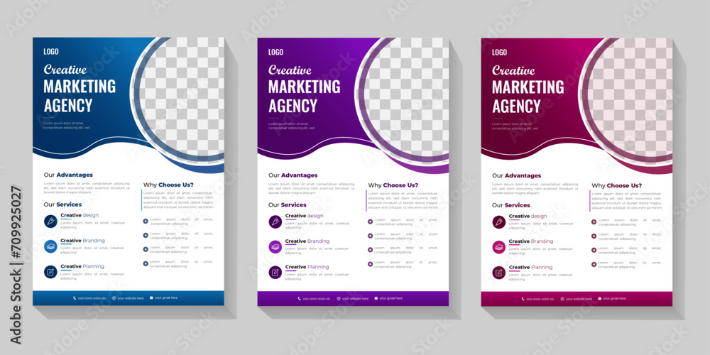 Business brochure flyer design a4 template, 
creative colorful business flyer template design   

