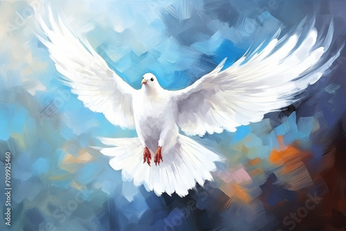 dove of peace in the sky 