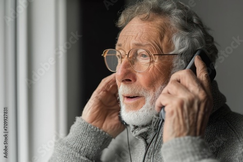 Senior Man on Phone Call