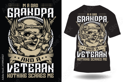 Vector i once took a solemn oath veteran t shirt design
