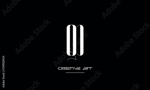 DQ  QD  D  Q abstract letters logo monogram