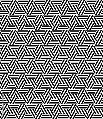 Vector seamless texture. Modern geometric background. Lattice with hexagonal tiles.