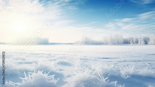 winter light ice background illustration frost chill, frozen shimmer, glimmer pale winter light ice background © vectorwin