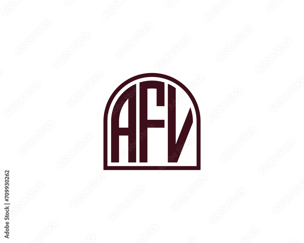 AFV LOGO DESIGN VECTOR TEMPLATE