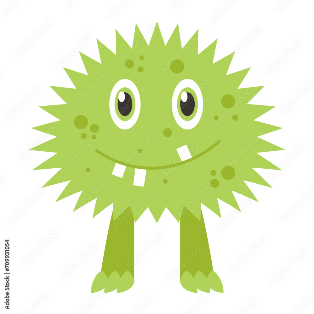 Fototapeta premium Cute funny monster. Vector illustration.