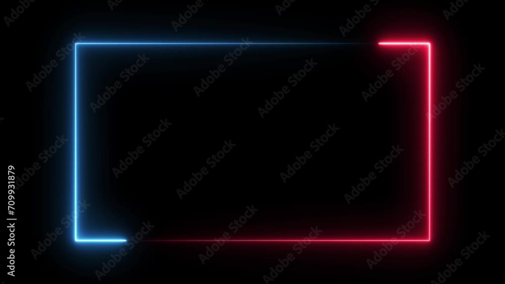 Abstract glowing neon light geometric loop line animation background Abstract glowing neon light geometric loop line animation background