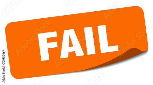 fail sticker. fail label