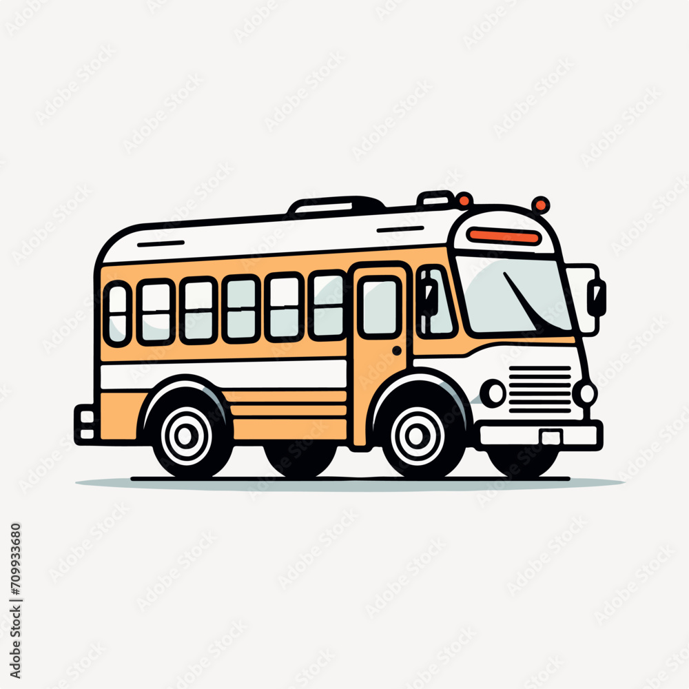 School bus in cartoon, doodle style. Isolated 2d vector illustration in logo, icon, sketch style, Eps 10. AI Generative School bus in cartoon, doodle style. Isolated 2d vector illustration in logo, icon, sketch style, Eps 10. AI Generative