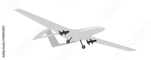 Turkish Bayraktar. Vector illustration.