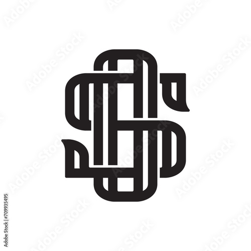 OS SO monogram logo classic vintage retro logo