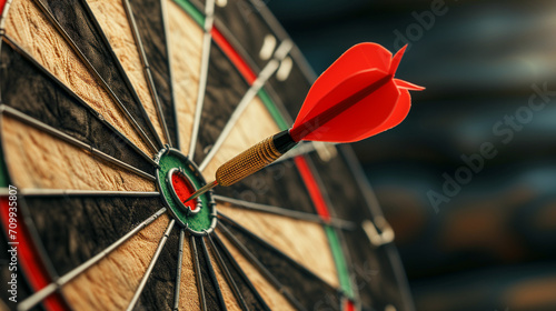 the dart is stuck on the target, make a plan to reach your goals and success in terms of financial freedom and doing business