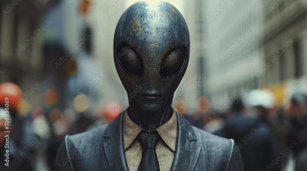 Alien Envoy in Urban Earth, A Cinematic Encounter Alien Envoy in Urban Earth, A Cinematic Encounter