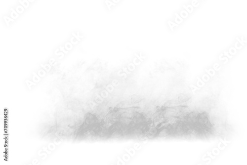 White color fog png. Fog isolated on transparent background. Fog cloud smoke effect. Realistic fog cloud smoke mist texture. 