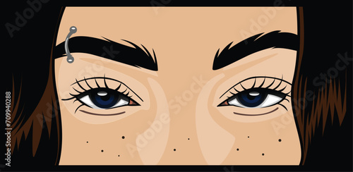 ocean eyes vector