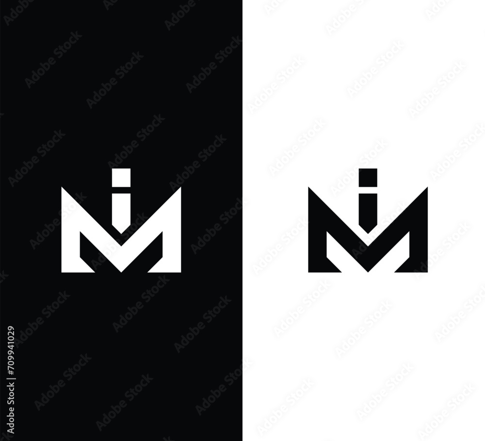 Monogram im Letter Logo Design. Usable for Business Logo. Logo Element Monogram im Letter Logo Design. Usable for Business Logo. Logo Element