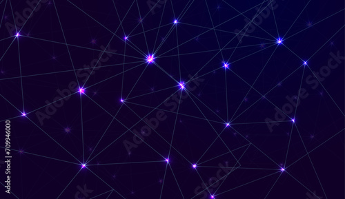 Abstract lines and dots connect background,global network connection