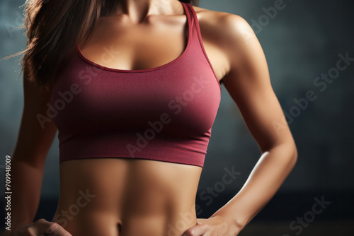 woman wearing gym sport clothes, fitness girl, gym/fitness banner 