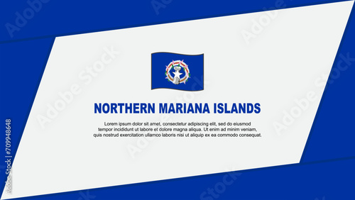 Northern Mariana Islands Flag Abstract Background Design Template. Northern Mariana Islands Independence Day Banner Cartoon Vector Illustration. Northern Mariana Islands Banner