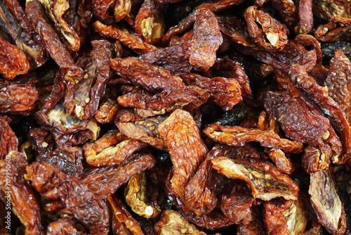 Close up of dried tomatoes
