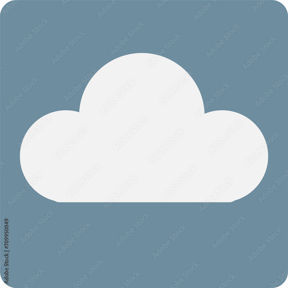 Cloud icon illustration.
Cloud icon illustration.