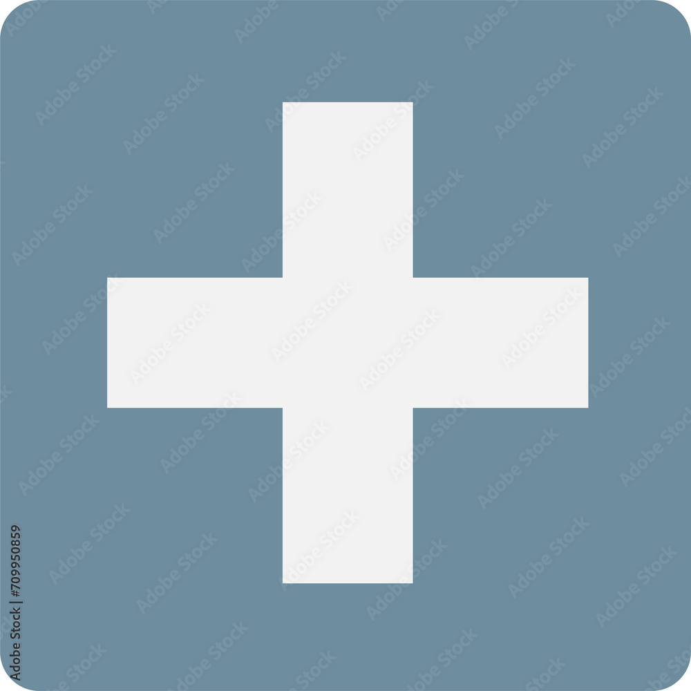 Fototapeta premium Additional plus icon illustration. 