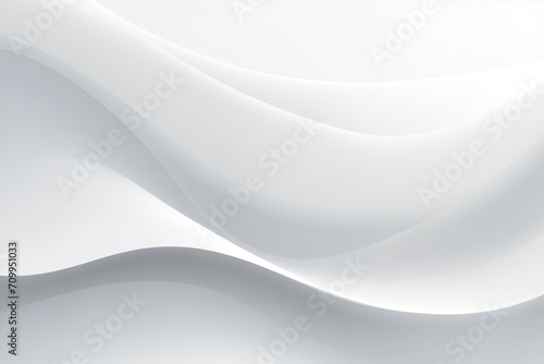 Contemporary White and Gray Background for Versatile Presentations, Posters, and Templates with Smooth Wave Patterns photo