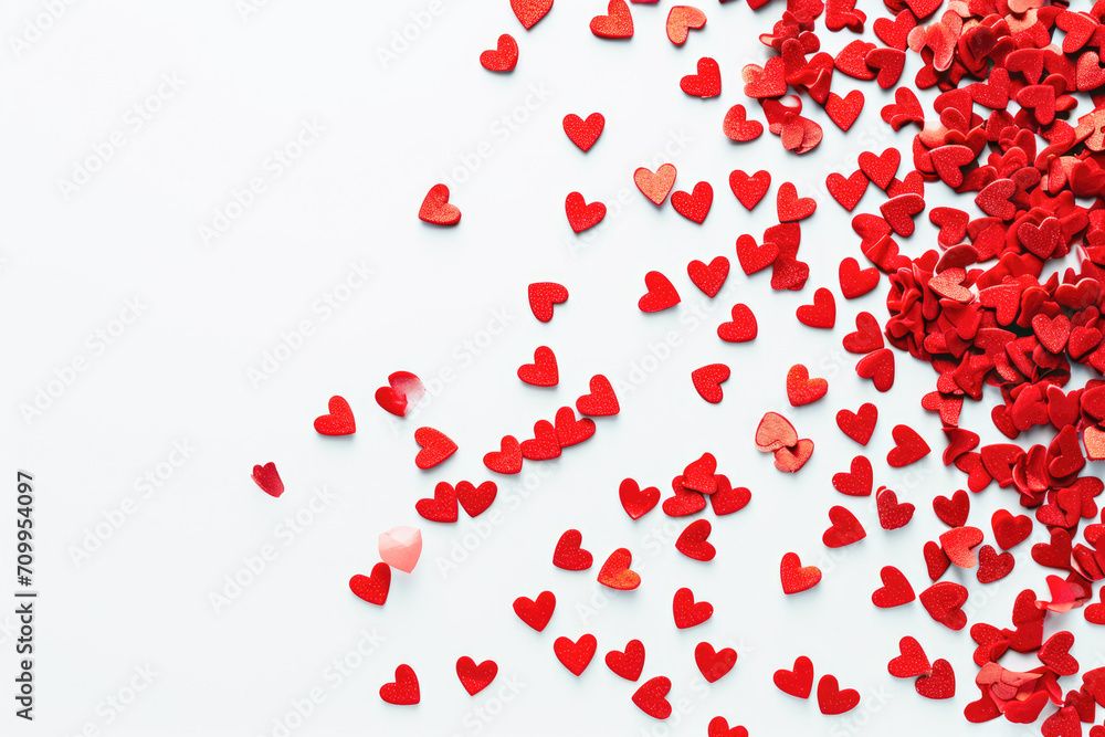 red hearts on a white background red hearts on a white background