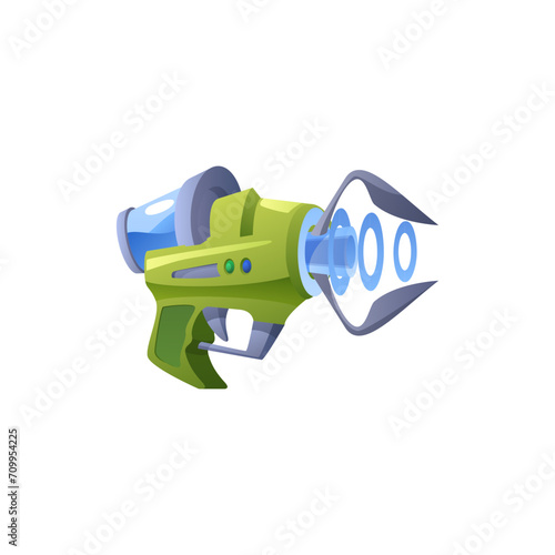 Game blaster with laser.