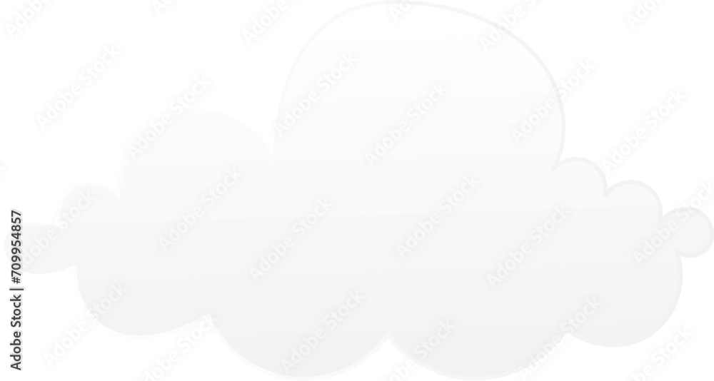 Cloud illustration on transparent background.
Cloud illustration on transparent background.
