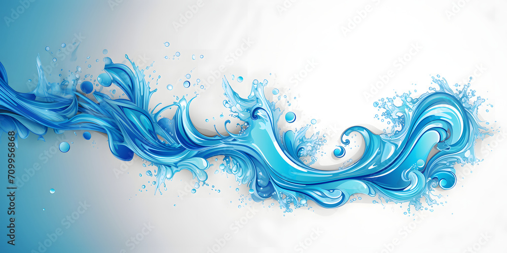 abstract water wave, blue splash of water, splashing wave abstract water wave, blue splash of water, splashing wave