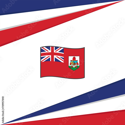 Bermuda Flag Abstract Background Design Template. Bermuda Independence Day Banner Social Media Post. Bermuda Design