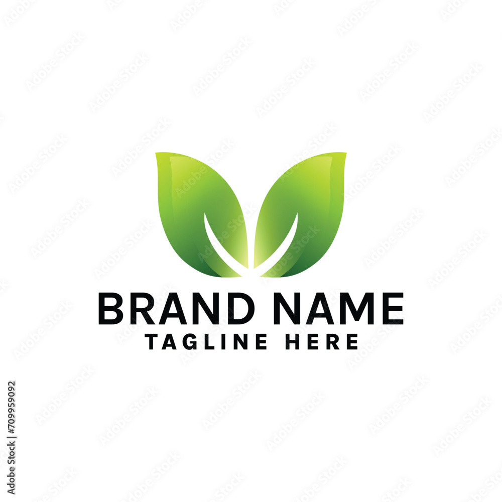 Abstract Leaves logo design template Abstract Leaves logo design template