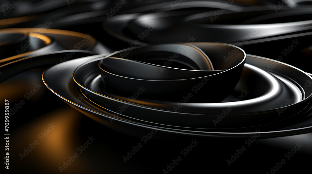Abstract Black Background. Futuristic Sphere Unveiled Abstract Black Background. Futuristic Sphere Unveiled