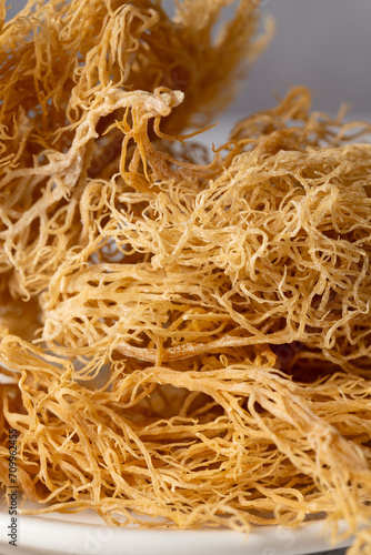 Vászonkép Sea Moss, irish wild harvested dried seaweed, healthy used as food supplement