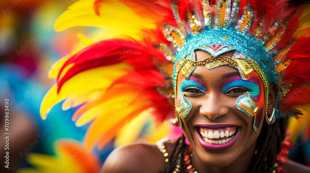 Colorful Carnival. Vibrant Parades And Costumes.