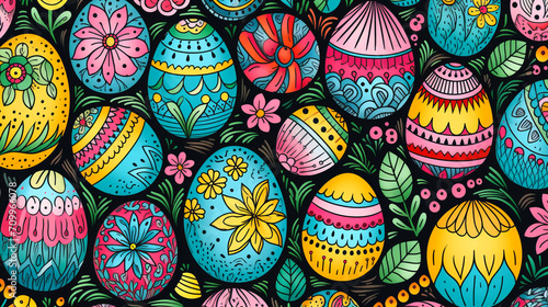 Egg Patterns.Easter Ornament