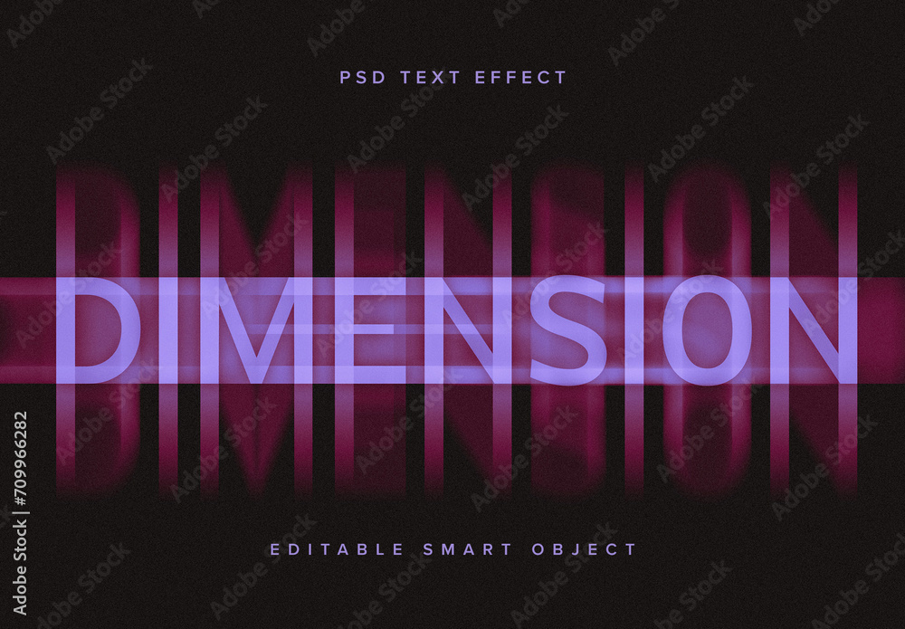 Motion Blur Text Effect Mockup Stock Template Adobe Stock