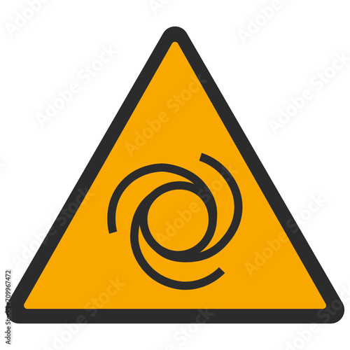 WARNING PICTOGRAM, AUTOMATIC ON ISO 7010 - W018, SVG