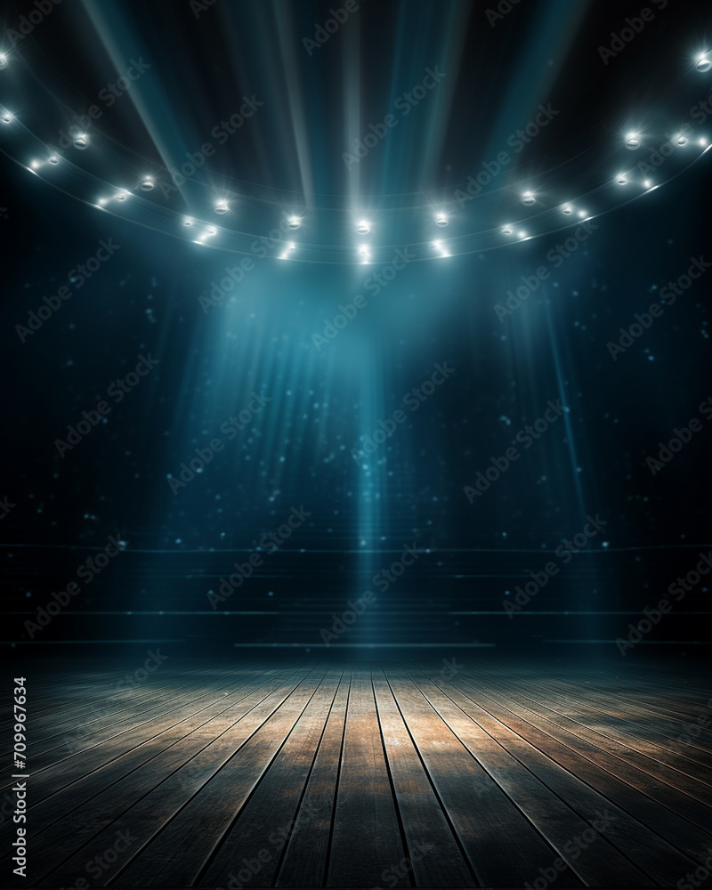 Artistic performances stage light background with spotlight illuminated the stage for contemporary dance