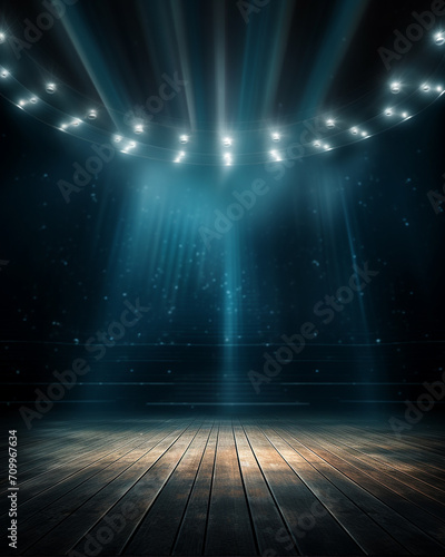 Artistic performances stage light background with spotlight illuminated the stage for contemporary dance