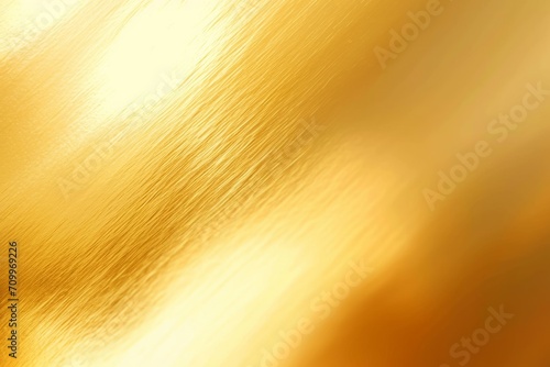 golden shiny surface with a smooth gradient from light to dark, giving a sense of luxury and premium quality. photo