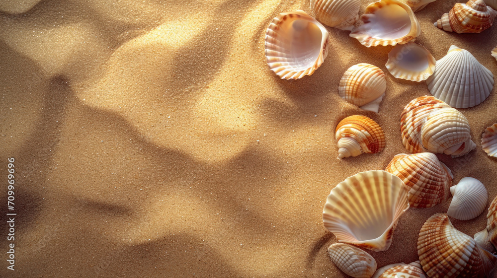 seashells on the sand seashells on the sand