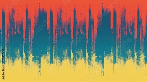 Vertical Stripes Background With Retro Risograph Aesthetics. Grunge style..